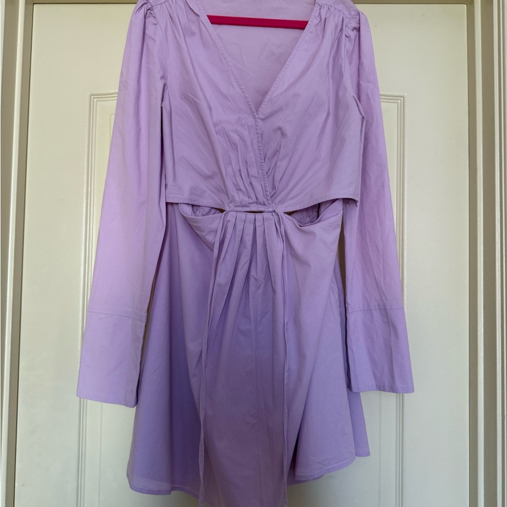 Wayf Lavender Long Sleeve Dress
